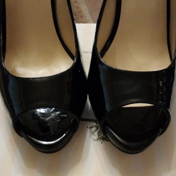 Footcandy Black Patent Peep Toe Pump - Picture 11 of 11